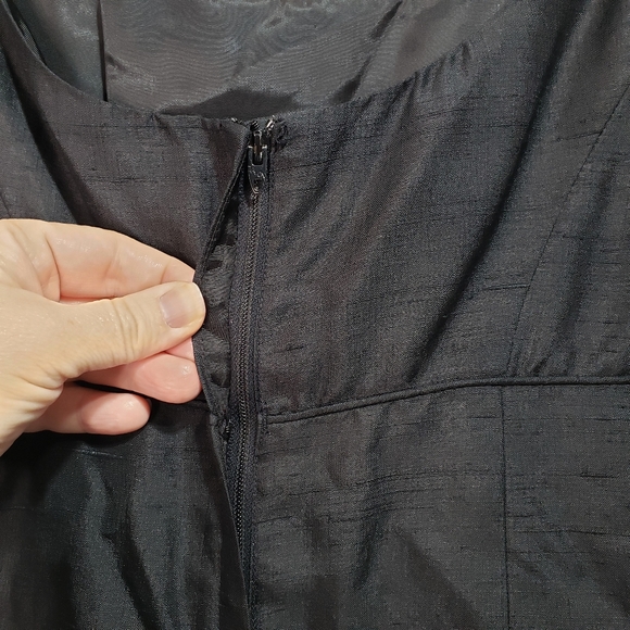 Vintage S. Howard Hirsh Black Silk Empire Waist - Picture 4 of 6